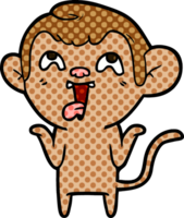 crazy cartoon monkey png