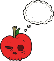 drawn thought bubble cartoon poison apple png