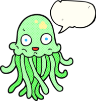 drawn comic book speech bubble cartoon octopus png