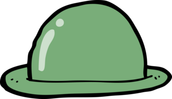 cartoon bowler hat png