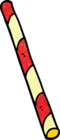 cartoon doodle striped straw png