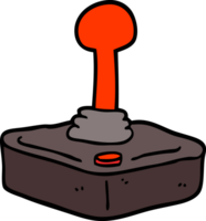 hand drawn doodle style cartoon joystick png