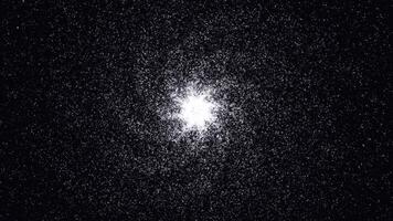 resumen galaxia con blanco estrella polvo en negro antecedentes. digital cósmico universo con blanco brillante estrellas, monocromo. foto