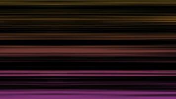 Abstract background with colorful horizontal lines on black background. Animation. Beautiful multi-colored lines move or flicker horizontally on black background photo