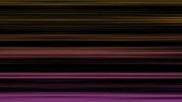 Abstract background with colorful horizontal lines on black background. Animation. Beautiful multi-colored lines move or flicker horizontally on black background photo