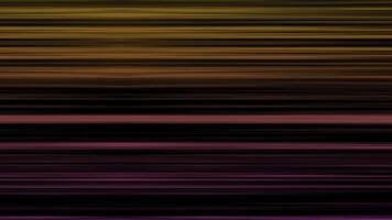 resumen antecedentes con vistoso horizontal líneas en negro antecedentes. animación. hermosa multicolor líneas moverse o parpadeo horizontalmente en negro antecedentes foto