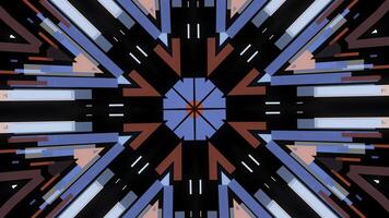 Colorful abstract geometrical kaleidoscope with moving patterns changing their color. Animation. Abstract kaleidoscope motion background photo