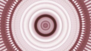 Abstract circles of pink light moving inside the tightening funnel. Animation. Bright colorful wide rings flowing towards the center into one point. photo
