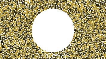 Quick motion of multi-colored dots of different size creating the empty circle-shaped space and falling down. Animation. Flat style 2D cartoon animation in 4K, ultra HD format. photo