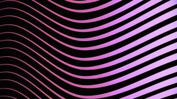 Wavy colored lines with black stripes. Animation. Beautiful animation of alternating bands of color and black moving in waves photo