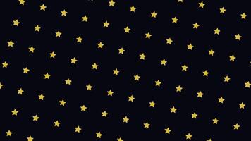 Cute cartoon animation of the small stars moving upwards endlessly on black background. Animation. Seamless loop animation photo