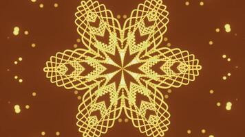 Moving pattern with star and geometric lines. Design. Festive animation with moving pattern and star. Luminous patterned lines move and change on festive background photo
