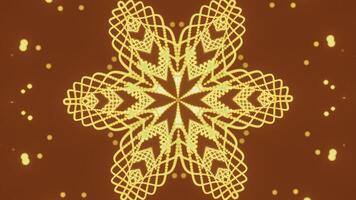 Moving pattern with star and geometric lines. Design. Festive animation with moving pattern and star. Luminous patterned lines move and change on festive background photo