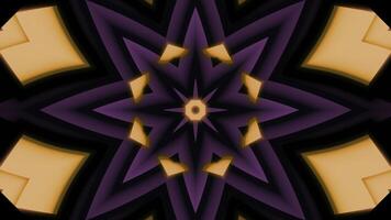 Moving pattern with pulsating shapes. Design. Star pattern with geometric shapes and psychedelic effect. Psychedelic pulsation of geometric pattern center photo