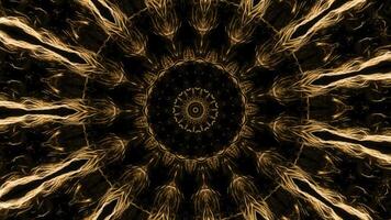 Animation of pattern with energy lines in space. Animation. Hypnotic pattern with moving luminous threads of energy on black background. Beautiful psychedelic pattern with flashing lights photo