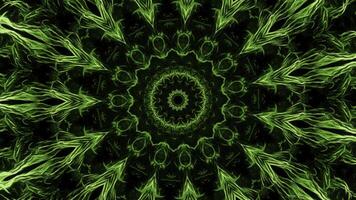 Animation of pattern with energy lines in space. Animation. Hypnotic pattern with moving luminous threads of energy on black background. Beautiful psychedelic pattern with flashing lights photo