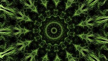 Animation of pattern with energy lines in space. Animation. Hypnotic pattern with moving luminous threads of energy on black background. Beautiful psychedelic pattern with flashing lights photo