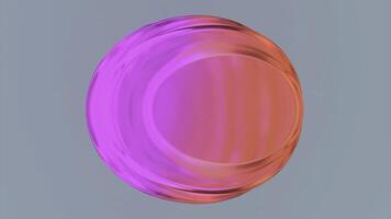 3d líquido pelota con Moviente olas en superficie. diseño. vistoso pelota vibra en superficie con líquido ondas líquido estructura de pelota con olas de ondas desde movimiento foto