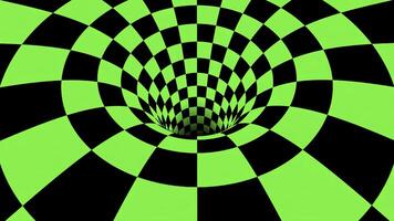 Green and black hypnotic spiral background. Animation. Contrasting optical illusion. photo