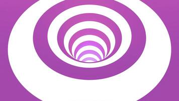 Abstract pink and white swirl with hypnotic effect. Animation. Optical illusion with endlessly moving tiles. photo
