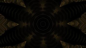 Sci-fi cosmic fractal geometric kaleidoscope. Design. Star shaped pattern creating effect of a tunnel. photo