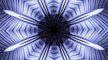 Sci-fi cosmic fractal geometric kaleidoscope. Design. Star shaped pattern creating effect of a tunnel. photo