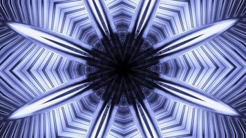 Sci-fi cosmic fractal geometric kaleidoscope. Design. Star shaped pattern creating effect of a tunnel. photo