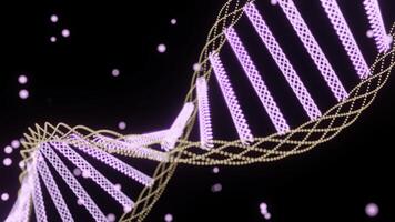DNA genome double helix. Design. Science and medicine concepts. Medical research, genetic engineering. photo