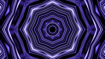 Psychedelic hypnotic digital kaleidoscopic motion background. Design. Endless corridor of fractal shapes. photo