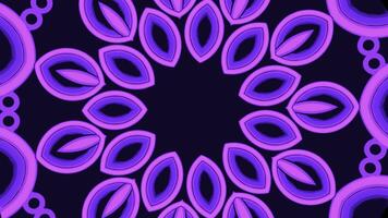 Abstract motion that forms a circle ornament pattern. Design. Kaleidoscope with oval shapes. photo