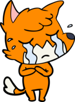 crying fox cartoon png