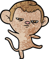 macaco irritado dos desenhos animados png