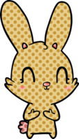 coniglio simpatico cartone animato png