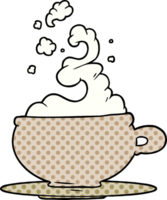 taza de té caliente de dibujos animados png