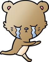 crying cartoon bear png