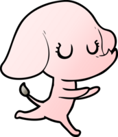 éléphant de dessin animé mignon png