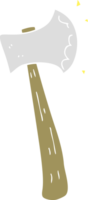 flat color style cartoon axe png