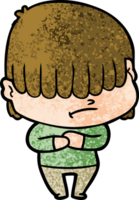 cartoon boy with untidy hair png