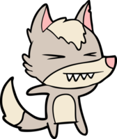 arrabbiato lupo cartone animato png
