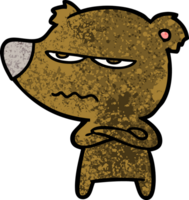 arrabbiato orso cartone animato png