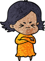 cartoon angry woman png