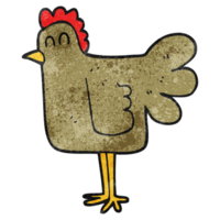 textured cartoon chicken png