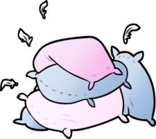 cartoon pile of pillows png