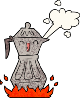 cafetera de dibujos animados png