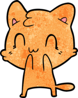 cartoon happy cat png