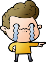 cartoon man crying png