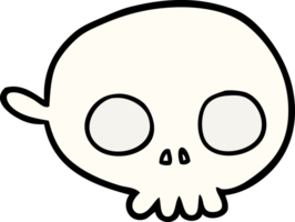 máscara de calavera espeluznante de dibujos animados png