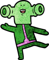 alienígena de desenho animado amigável png