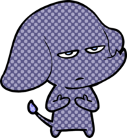 annoyed cartoon elephant png