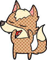 lobo de desenho animado rindo png